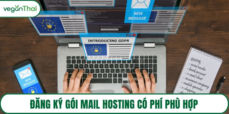 Đăng ký gói mail hosting có phí phù hợp