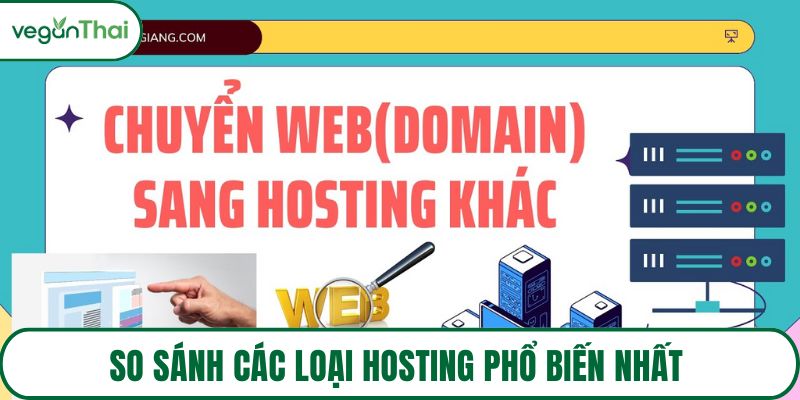 So sánh các loại hosting phổ biến nhất